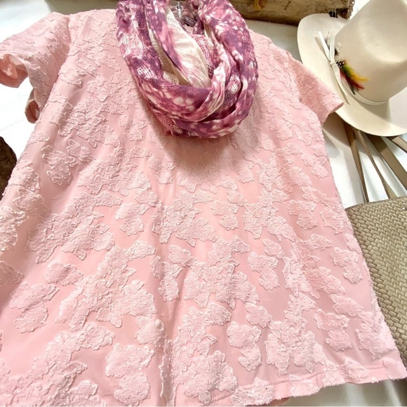 Wilfred Tops - Wilfred DUSTY ROSE 🌹 burned out fabric boho blouse w prairie shabby chic vibe